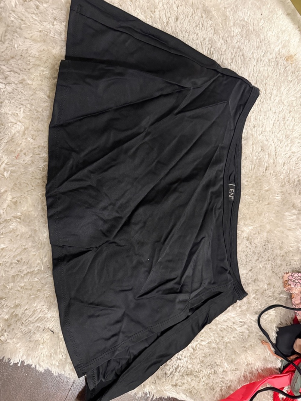 Black Women's Swim Skirt Bikini Bottom